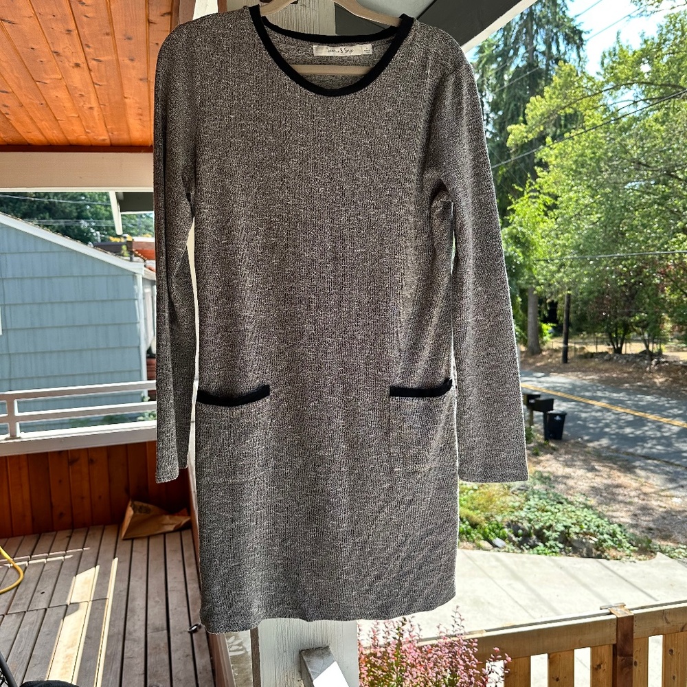 Women’s grey sweater dress